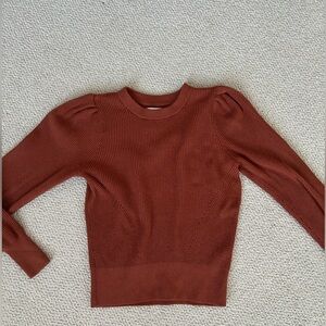 Abercrombie puff shoulder sweater